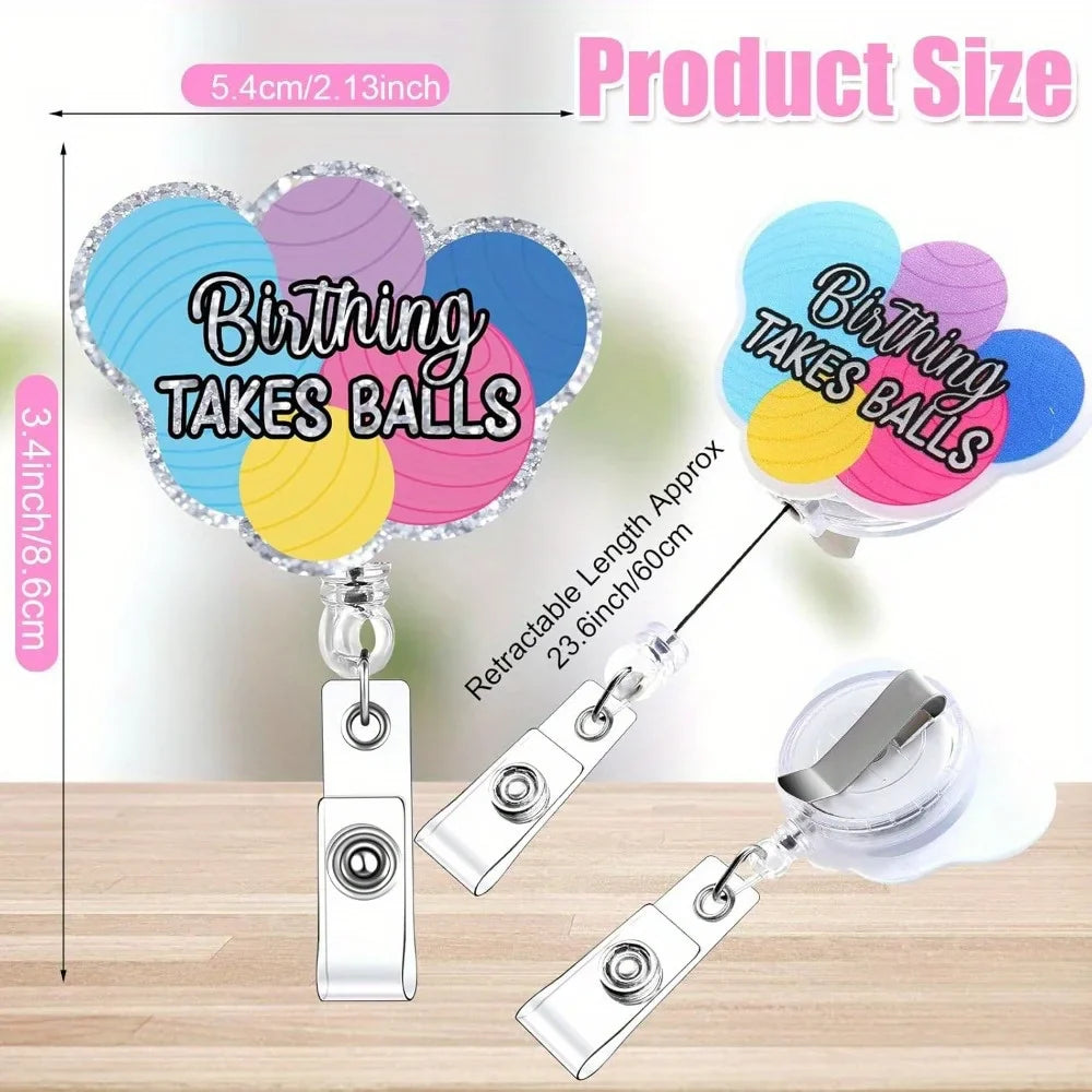 Glitter Nurse Badge Reels