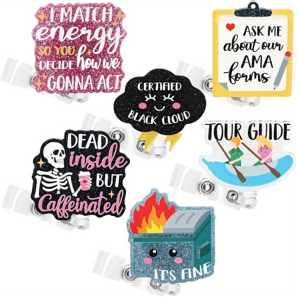 Charming Nurse Badge Reels