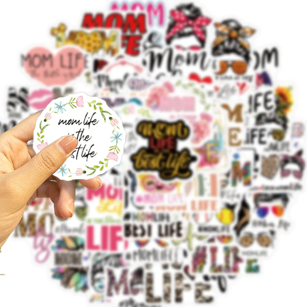 Mom Life Waterproof Sticker Pack